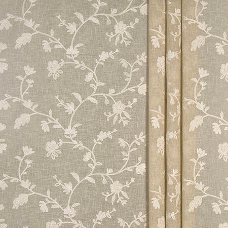 Sending Love Parchment by Carole Designer Fabric Ethereal Elegance Base: 60% COTTON, 40% POLYESTER Embr: 50% COTTON, 50% VISCOSE INDIA 9 3/8" V, 17 3/4" H 53*" Carole Fabrics Fabric - Swanky Fabrics -
