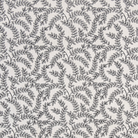 Small Town Noir by Carole Designer Fabric La Petite Base: 50% POLYESTER, 40% COTTON, 10% LINEN Embr: 100% POLYESTER CHINA 7 3/4" V, 11 1/2"H 53*" Carole Fabrics Fabric - Swanky Fabrics -