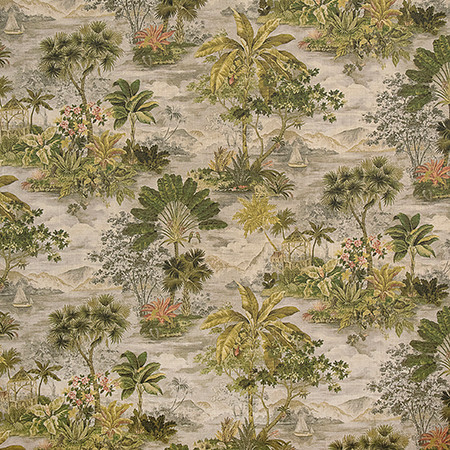 Smooth Sailing Forest by Carole Designer Fabric Verdant Vision 55% LINEN, 45% RAYON PAKISTAN 50,000 Wyzenbeek Double Rubs 27" V , 27" H 54" Carole Fabrics Fabric - Swanky Fabrics -