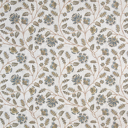 Story Of Ocean by Carole Designer Fabric Blue Horizon 95% POLYESTER, 5% LINEN CHINA 50,000 Wyzenbeek Double Rubs 18" V , 18" H 54" Carole Fabrics Fabric - Swanky Fabrics -