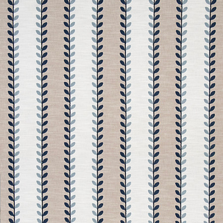 Upward Movement Ocean 7324811002 by Carole Exclusive Designer Blue Horizon Base: 75% COTTON, 25% LINEN Embr: 65% ACRYLIC, 35% VISCOSE INDIA 1 3/8" V , 6 1/2" H 53 1/4" Carole Fabrics Fabric - Swanky Fabrics -