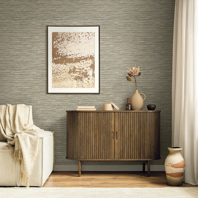 Savanna Burnt Sugar EN40000 by Seabrook Designs Wallpaper Natural Grass Textures Nonwoven Netherlands 57.5 sq ft 20.9" Seabrook Wallpaper - Fabric Carolina -