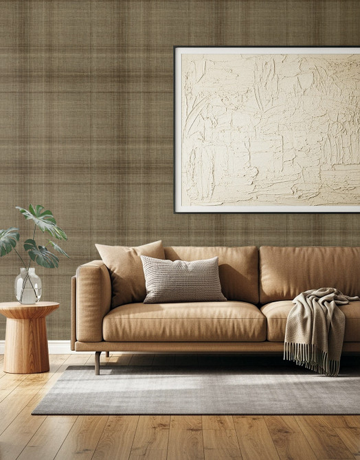 Oasis Fawn AG60506 by Seabrook Designs Wallpaper Bali Tropical 20 oz. Type II Vinyl United States 60.75 sq ft 27" Seabrook Wallpaper - Fabric Carolina -