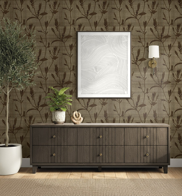 Banyu Hazel AG60606 by Seabrook Designs Wallpaper Bali Tropical 20 oz. Type II Vinyl United States 60.75 sq ft 27" Seabrook Wallpaper - Fabric Carolina -