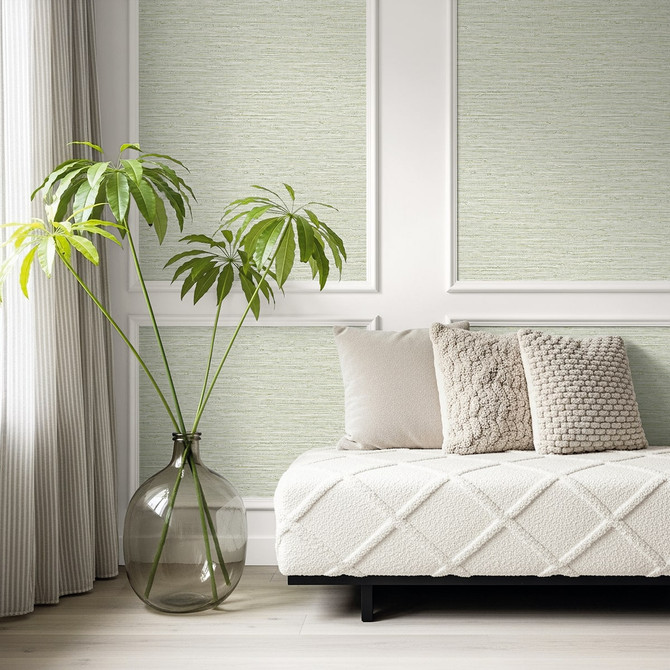 Darma Pale Apple AG61504 by Seabrook Designs Wallpaper Bali Tropical 20 oz. Type II Vinyl United States 60.75 sq ft 27" Seabrook Wallpaper - Fabric Carolina -