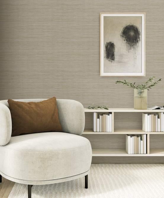 Sisa Dune EN40227 by Seabrook Designs Wallpaper Natural Grass Textures Nonwoven Netherlands 57.5 sq ft 20.9" Seabrook Wallpaper - Fabric Carolina -