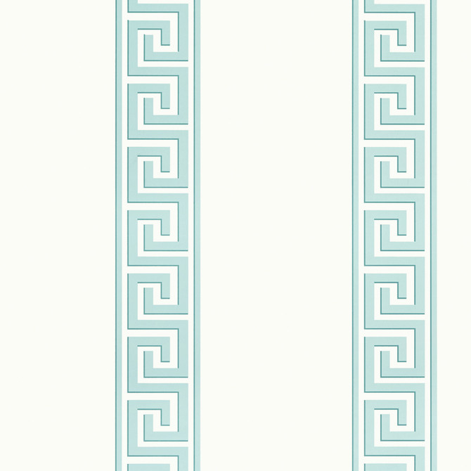 Andreas Stripe Aqua T14239 by Thibaut Wallpaper