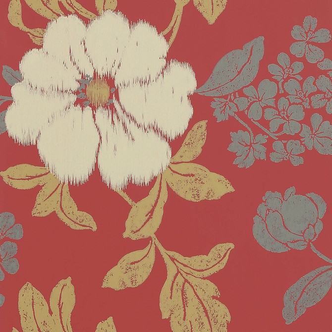 Rue De Seine Cream on Berry AT34143 by Anna French Wallpaper