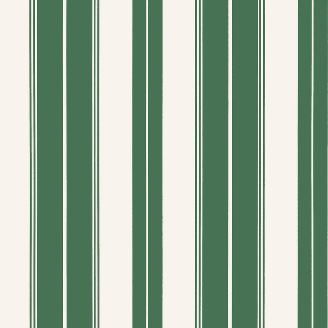 Norfolk Stripe Green T44048 by Thibaut Wallpaper