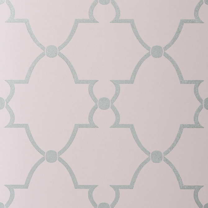 Lucian Metallic on Lilac AT1443 by Anna French Wallpaper