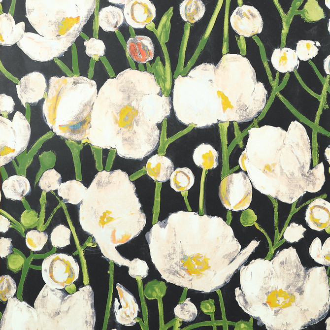 Tivoli Black T45014 by Thibaut Wallpaper