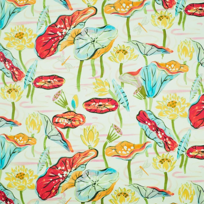 Zen Lotus Crayon 481220 by PKL Studio Fabric