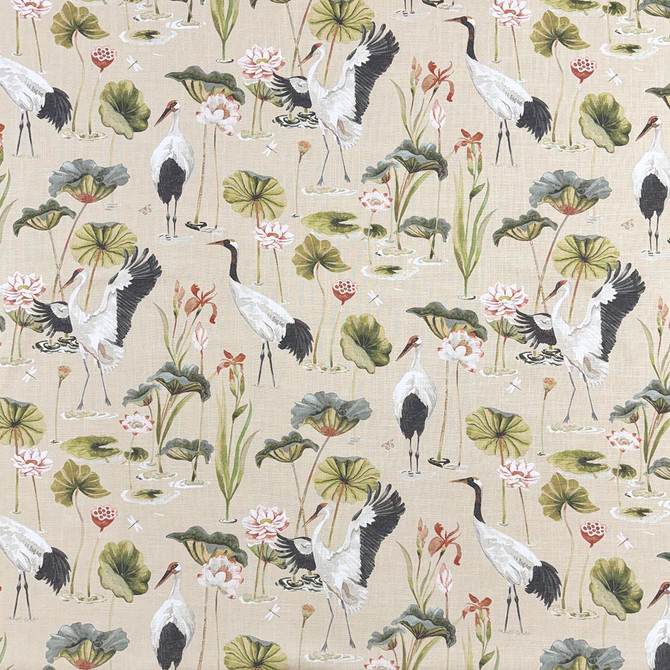 Donelli Natural by Magnolia Designer Fabric Required Minimum Quantity Purchase: 2 yards Content: 100% COTTON Origin: INDIA Performance: 51,000 WYZ Repeat: Horizontal: 27 and Vertical: 25 Width: 54 Uses: Bedding, Drapery, Multipurpose