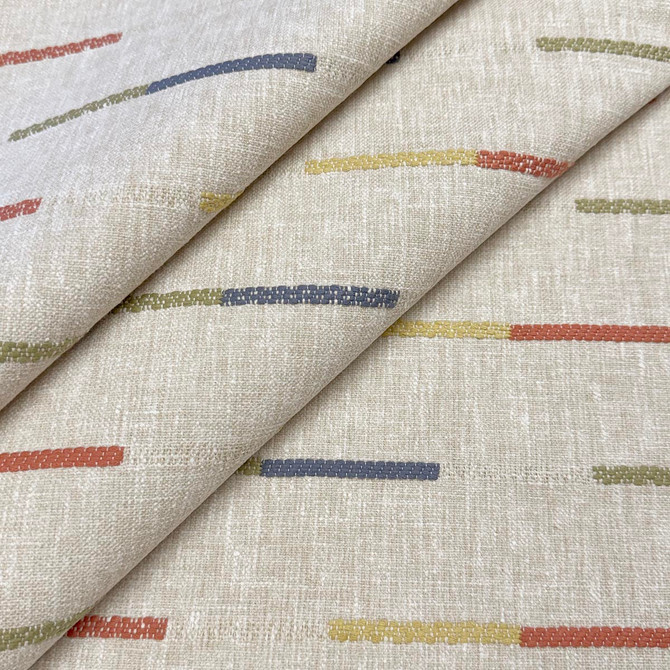Segment Primary by Magnolia Designer Fabric Required Minimum Quantity Purchase: 2 yards Content: 52% COTTON, 48% POLYESTER Origin: INDIA Performance: Repeat: Horizontal: 7 and Vertical: 4 Width: 54 Uses: Multipurpose, Upholstery