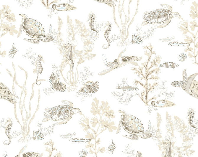 Garparilla | Vinyl Ii Sand SCWP88209VD0001 by Scalamandre Wallpaper