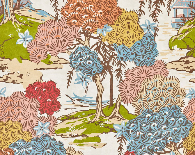 Sea Of Trees Wallcovering Sunrise SCWP88553D0001 by Scalamandre Wallpaper