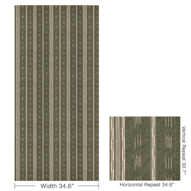 Puri Stripe Moss by Kravet Couture Fabric