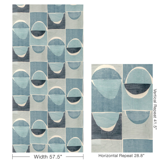 Niko Print Sky by Kravet Couture Fabric