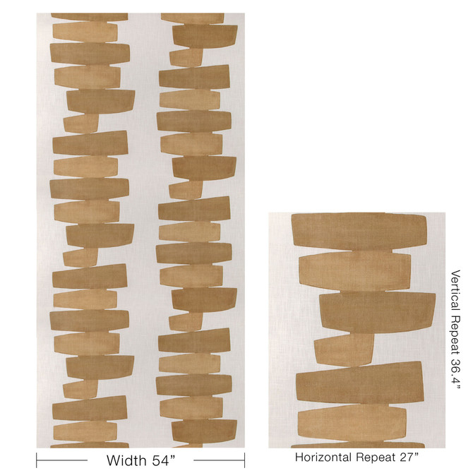 Stacked Saffron by Kravet Couture Fabric