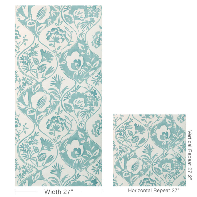 Aqua by Lee Jofa Wallcovering
