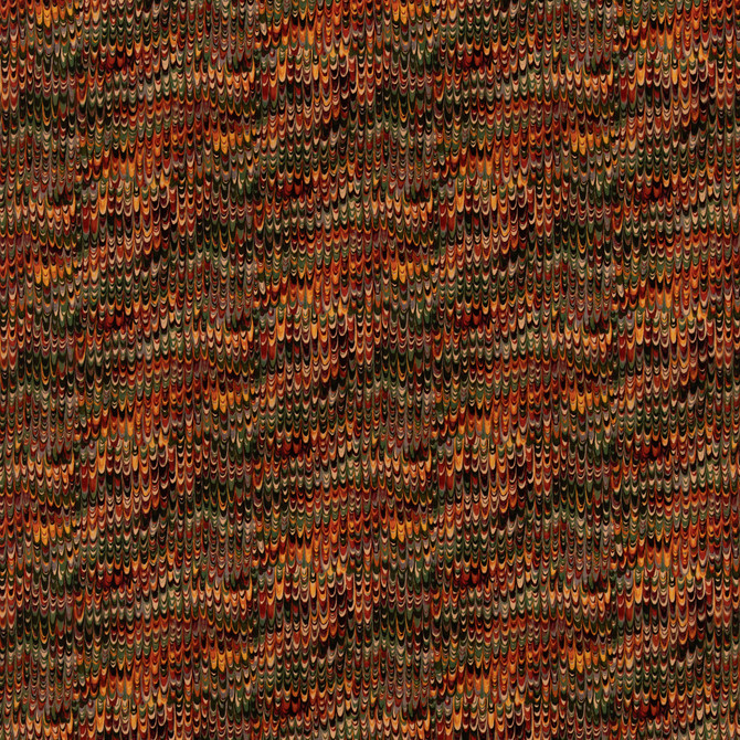 End Paper Velvet Red/Green by Mulberry Fabric