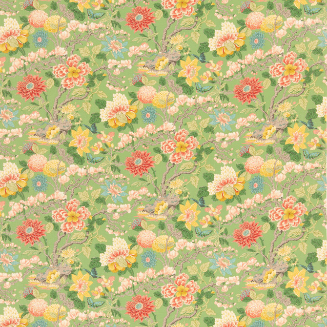 Little Magnolia Emerald by G P & J Baker Fabric