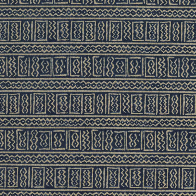 Bogolanfini Indigo  by Kasmir Fabric See sample 100% Cotton
 TURKMENISTAN 15,000 Wyzenbeek Double Rubs </p><p>Repeat: Horizontal: 13 4/8 inches and Vertical: 13 4/8 inches 54  - Fabric Carolina -