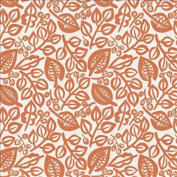 Capeside Tangerine by Kasmir Fabric 1434 76% Rayon 24% Polyester CHINA 50,000 Wyzenbeek Double Rubs H: 27 inches, V: 27 inches 58 - Fabric Carolina - Kasmir