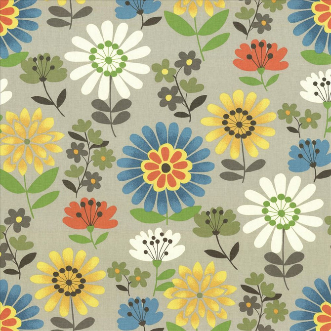 Daisy Daze Clay by Kasmir Fabric 5082 100% Cotton
 TURKMENISTAN 12,000 Wyzenbeek Double Rubs Horizontal: 27 inches and Vertical: 25 2/8 inches 54 - Fabric Carolina -