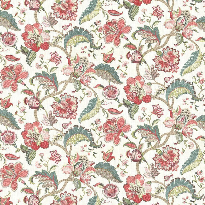 Darby Hill Raspberry by Kasmir Fabric 5080 100% Cotton USA 15,000 Wyzenbeek Double Rubs H: 54 inches, V:27 inches 54 - Fabric Carolina - Kasmir