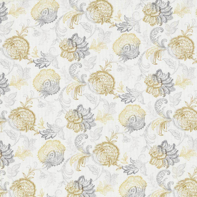 Delacroix Chrome by Kasmir Fabric 5077 80% Polyester 20% Linen SPAIN Not Tested H: 27 inches, V:13 4/8 inches 56 - 57 - Fabric Carolina - Kasmir