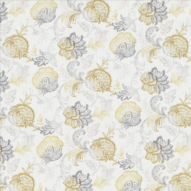 Delacroix Chrome  by Kasmir Fabric See sample 80% Polyester
20% Linen
 SPAIN Not Tested </p><p>Repeat: Horizontal: 27 inches and Vertical: 13 4/8 inches 56  - Fabric Carolina -