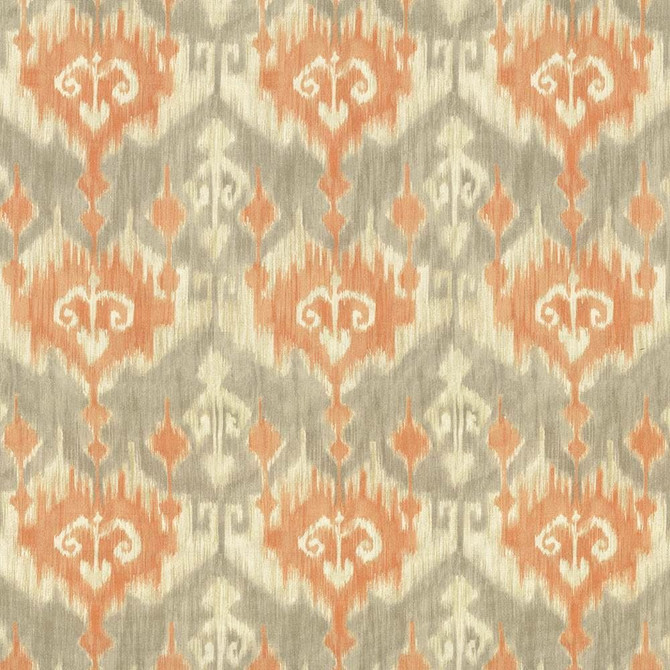 Escante Orange by Kasmir Fabric 5063 100% Cotton
 USA </p><p>Repeat: Horizontal: 13 4/8 inches and Vertical: 27 inches 54 - Fabric Carolina -