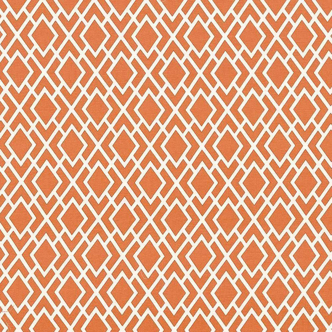 Ginza Tangerine by Kasmir Fabric 5106 100% Cotton PAKISTAN H: 4 4/8 inches, V:6 4/8 inches 54 - 55 - Fabric Carolina - Kasmir