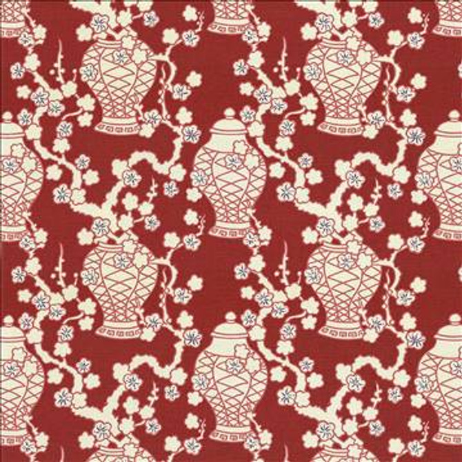 Hakkasan Rouge by Kasmir Fabric 5064 100% Cotton USA 15,000 Wyzenbeek Double Rubs H: 27 inches, V: 25 2/8 inches 54 - 55 - Fabric Carolina - Kasmir