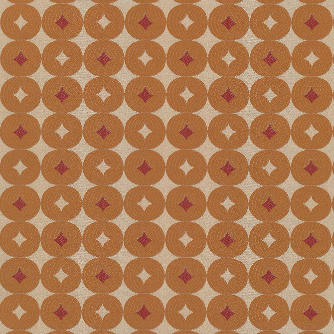 Luciana Cantaloupe by Kasmir Fabric 5070 100% Polyester
 CHINA </p><p>Repeat: Horizontal: 2 4/8 inches and Vertical: 2 4/8 inches 56 - 58 - Fabric Carolina -