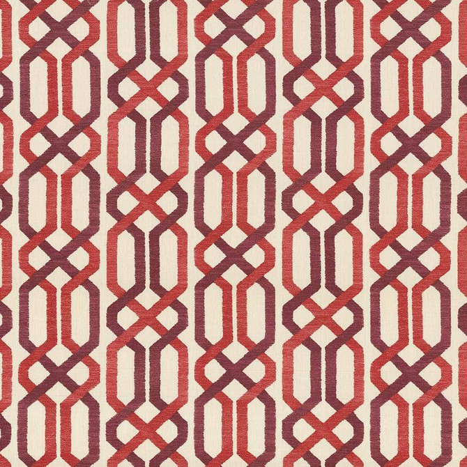 Maze Fret Sorbet by Kasmir Fabric 5064 USA 15,000 Wyzenbeek Double Rubs H: 13 4/8 inches, V:9 inches 54 - Fabric Carolina - Kasmir