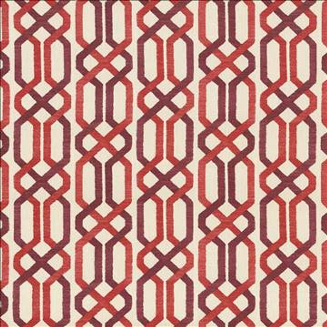 Maze Fret Sorbet by Kasmir Fabric 5064 100% Cotton USA 15,000 Wyzenbeek Double Rubs H: 13 4/8 inches, V: 9 inches 54 - Fabric Carolina - Kasmir