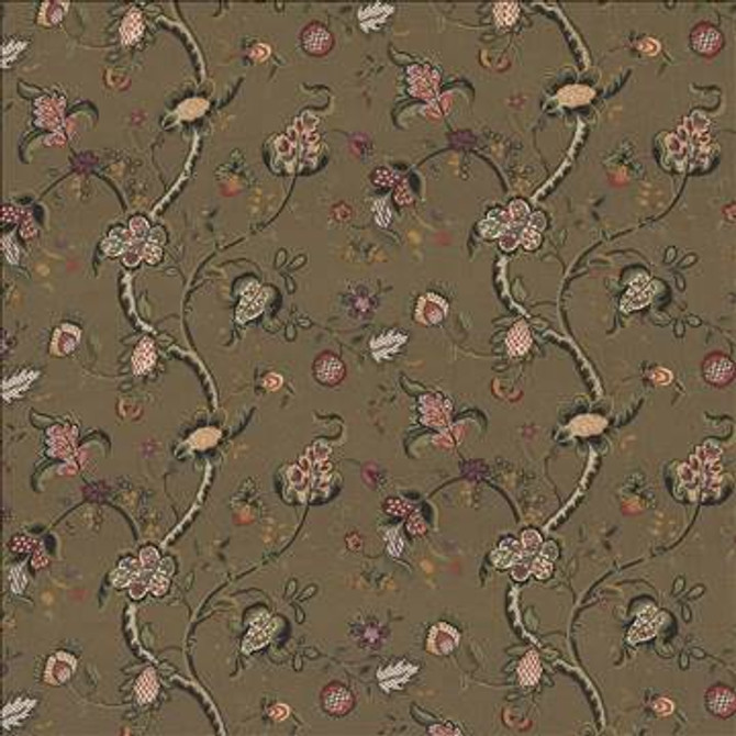 Pembroke Manor Chestnut by Kasmir Fabric 1433 100% Linen USA 9,000 Wyzenbeek Double Rubs H: 27 inches, V: 24 inches 54 - 56 - Fabric Carolina - Kasmir