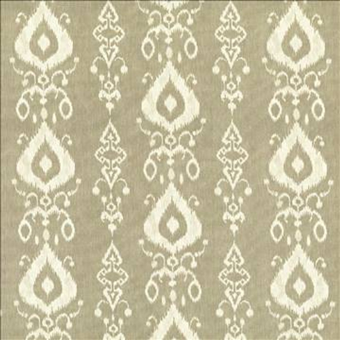 Raga Ikat Sand Dollar by Kasmir Fabric 5062 100% Cotton TURKMENISTAN 15,000 Wyzenbeek Double Rubs H: 27 inches, V: 13 4/8 inches 54 - 55 - Fabric Carolina - Kasmir