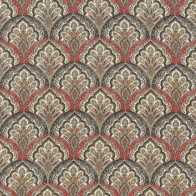 Ragazzi Fire by Kasmir Fabric 5064 100% Cotton
 PAKISTAN </p><p>Repeat: Horizontal: 9 inches and Vertical: 9 inches 54 - 55 - Fabric Carolina -