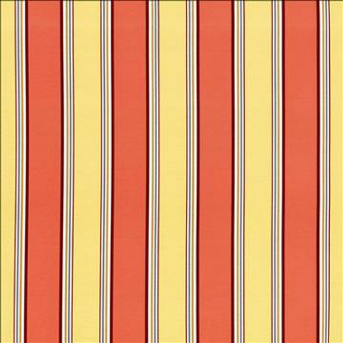 Robuchon Stripe Paprika by Kasmir Fabric 5063 55% Cotton 45% Polyester SPAIN 20,000 Wyzenbeek Double Rubs H: 8 4/8 inches, V: N/A 54 - 56 - Fabric Carolina - Kasmir