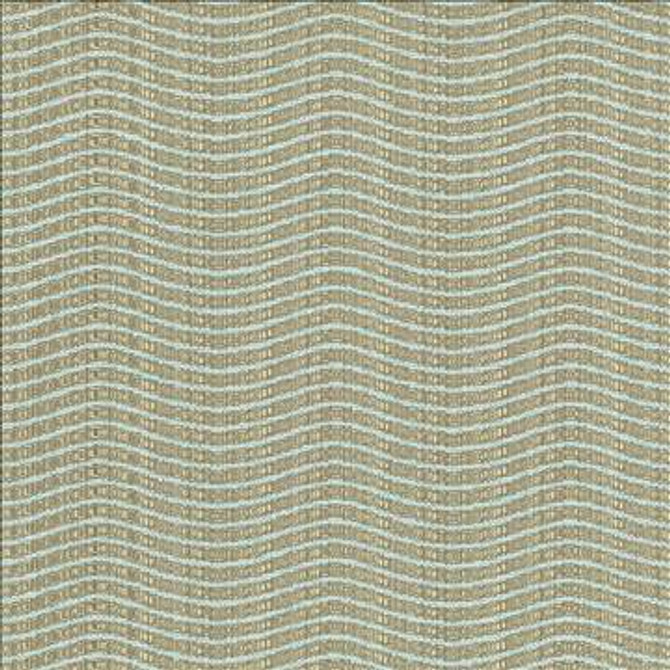 Sound Wave Spa by Kasmir Fabric 1442 100% Polyester CHINA 15,000 Wyzenbeek Double Rubs H: 3 6/8 inches, V: 3/8 inches 56 - Fabric Carolina - Kasmir