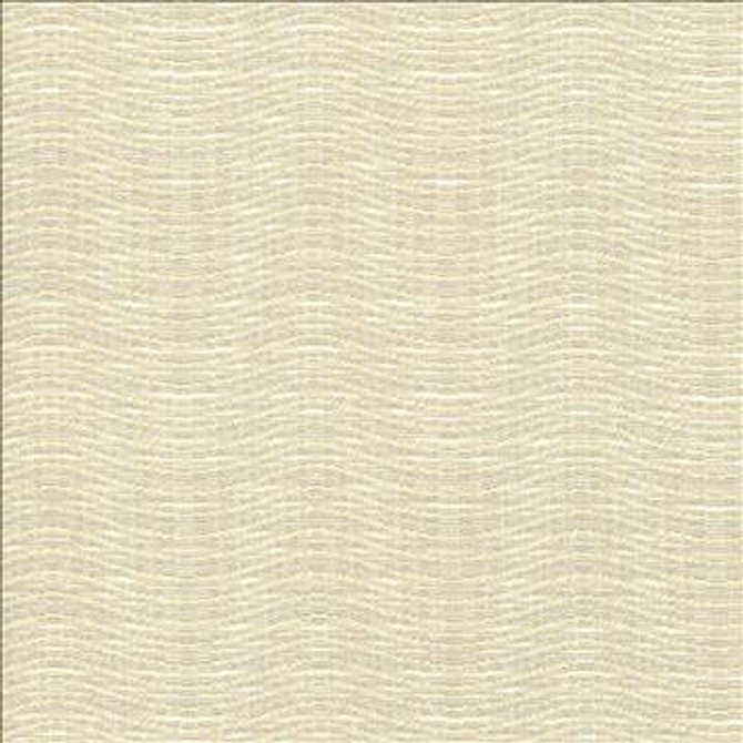 Sound Wave Vanilla by Kasmir Fabric 1437 100% Polyester CHINA 15,000 Wyzenbeek Double Rubs H: 3 6/8 inches, V: 3/8 inches 56 - Fabric Carolina - Kasmir