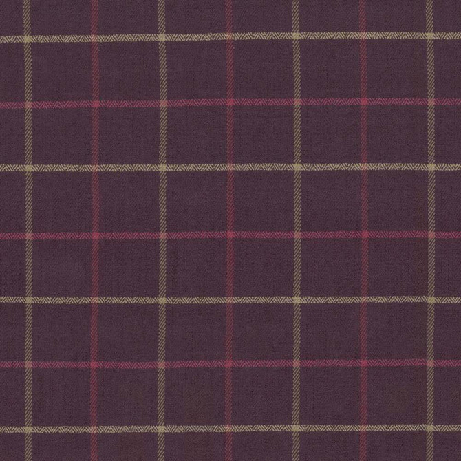 Steinbeck Check Berry by Kasmir Fabric 1446 CHINA 68,000 Martindale Cycles H: 5 inches, V:5 inches 57 - Fabric Carolina - Kasmir
