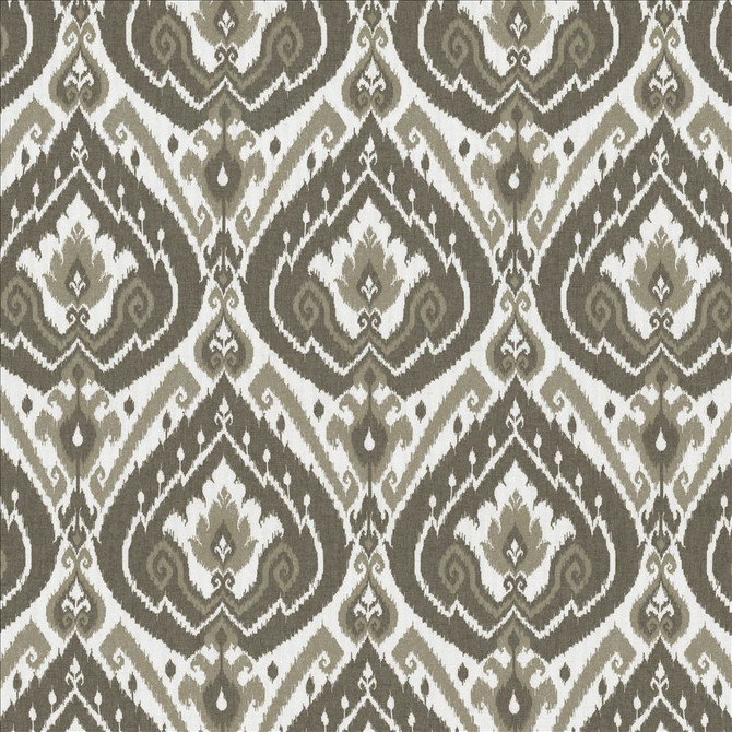 Tabriz Charcoal by Kasmir Fabric 5077 80% Polyester 20% Linen SPAIN Not Tested Horizontal: 13 6/8 inches and Vertical: 24 6/8 inches 53 - 58 - Fabric Carolina -