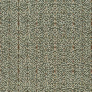 Tandoori Scroll Driftwood by Kasmir Fabric 5082 100% Cotton USA 15,000 Wyzenbeek Double Rubs H: 13 4/8 inches, V: 9 inches 54 - Fabric Carolina - Kasmir