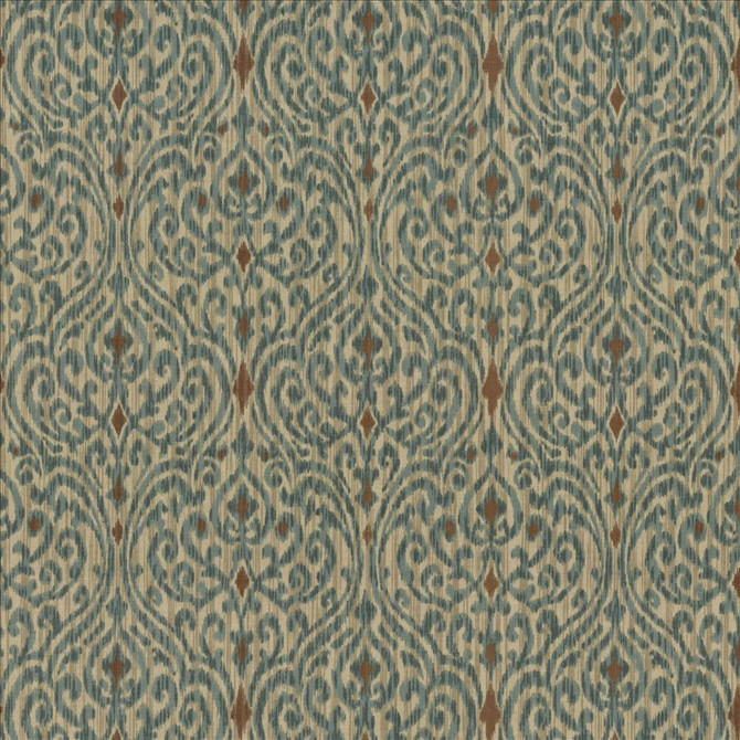 Tandoori Scroll Driftwood by Kasmir Fabric 5082 100% Cotton
 USA 15,000 Wyzenbeek Double Rubs Horizontal: 13 4/8 inches and Vertical: 9 inches 54 - Fabric Carolina -