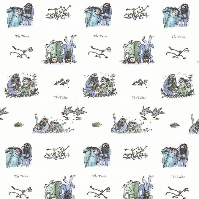 Twits Roly Poly Blue by Kasmir Fabric 1445 100% Cotton
 TURKEY </p><p>Repeat: Horizontal: 13 4/8 inches and Vertical: 25 2/8 inches 55 - Fabric Carolina -