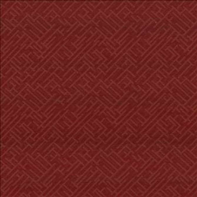 Zen Fret Chianti by Kasmir Fabric 5087 56% Polyester 34% Rayon 8% Cotton 2% Flax USA 9,000 Wyzenbeek Double Rubs H: 12 7/8 inches, V: 12 6/8 inches 54 - Fabric Carolina - Kasmir